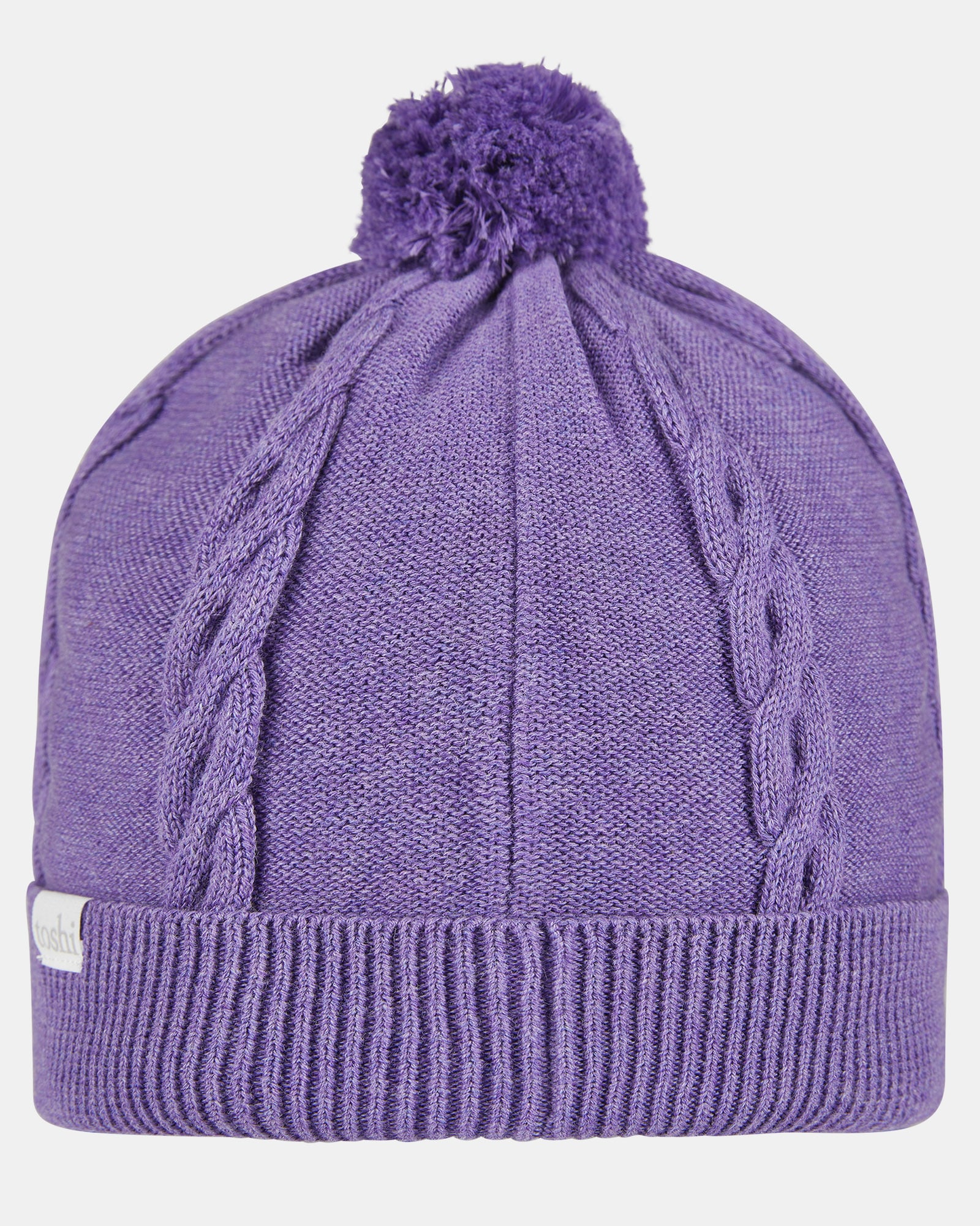帽子 the virgins soft wool beanie Baby Organic Beanie | Purple Solid Knit | Toshi
